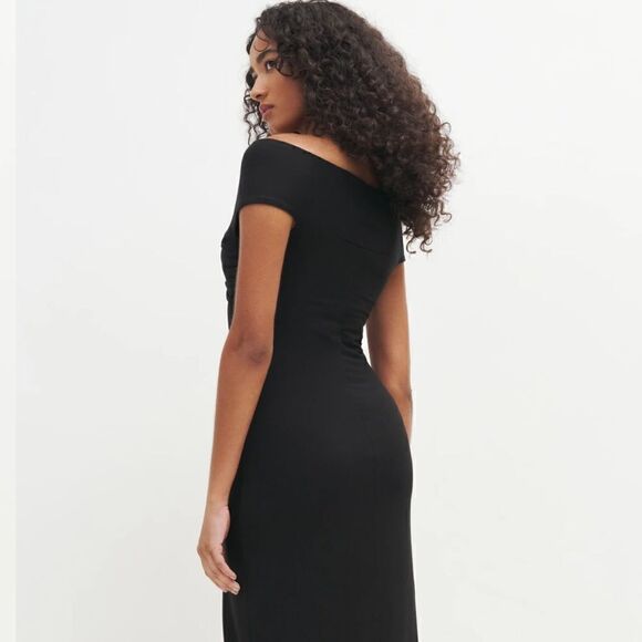 Reformation Fiorello Rosette Off The Shoulder Maxi Dress Medium NEW - Picture 6 of 10